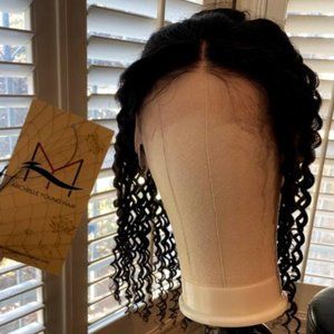 18" Human Hair Lace Front Wig w/Baby Hair--KKC